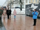 Торжественное возложение цветов к Вечному огню в Нижегородском Кремле 1