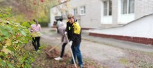 С 10 по 15 октября в училище проходил осенний трудовой десант по уборке листвы и сухих веток 4